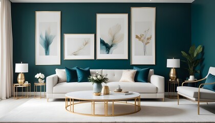 Photo interior modern design room 3d illustration