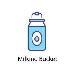Milking Bucket vector icon
