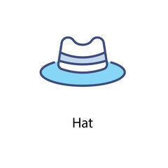 Hat vector icon 