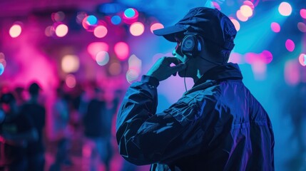 The security guard at event