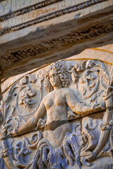 20 June 2024 Selcuk Izmir Turkey. Ephesus Efes antique city with library theatre and artcitectural details at sunset