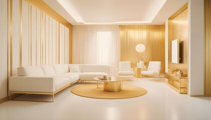 Fototapeta premium Photo interior modern design room 3d illustration