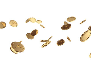 Gold rupee coins. indian rupee, stacked golden coins with transparent background. rupee cash, currency isolated on white background . rupee gold currency, cash wealth golden rupee illustration