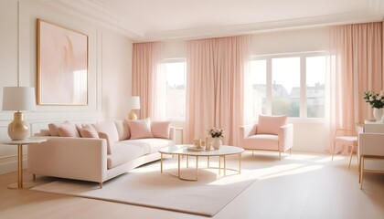 Fototapeta premium Photo interior modern design room 3d illustration