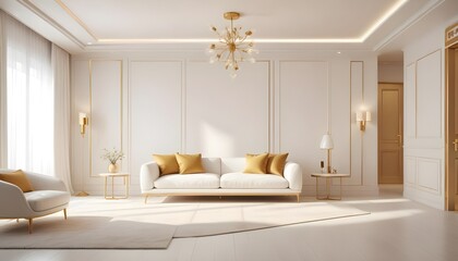 Photo interior modern design room 3d illustration