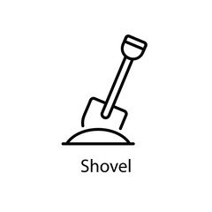 Shovel vector icon