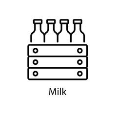 Milk vector icon 