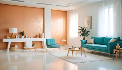 Fototapeta premium Photo interior modern design room 3d illustration