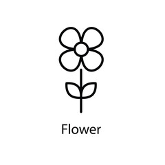 Flower vector icon 