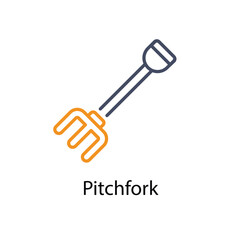 Pitchfork vector icon