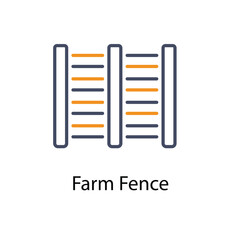 Farm Fence vector icon