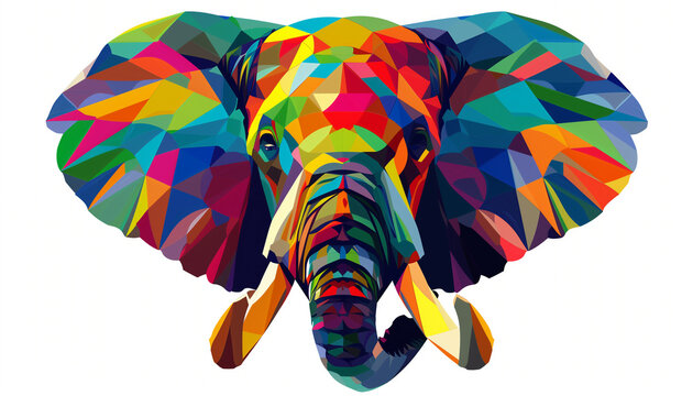 wpap pop art. illustration of elephant