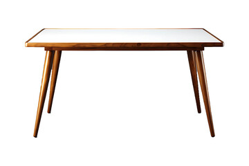 Fototapeta premium A table designed for writing or paperwork Isolated on transparent background
