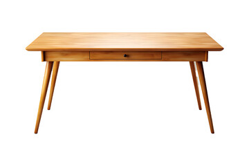 A table designed for writing or paperwork Isolated on transparent background