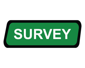 survey button on white background. survey button sign