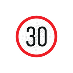 speed limit sign	