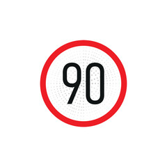 speed limit sign	