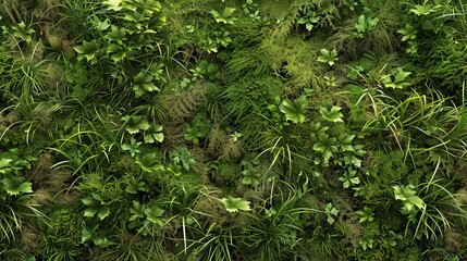 Fototapeta premium Grass texture for decoration, wall mural, green grass for interior design