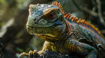 Obraz premium Reptilian eye