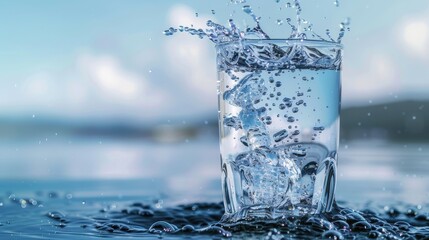 World Water Monitoring Day. splashes of water. drops of boda. tap water. water in the pond. water in a glass