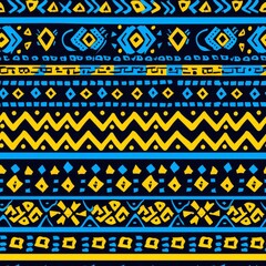 Authentic papua new guinean indigenous pattern in traditional native style for cultural designs