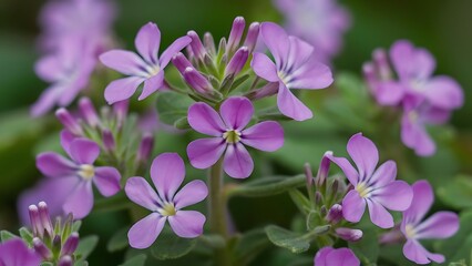 Fototapeta premium Purple flowers of origanum vulgare or common oregano wild marjoram