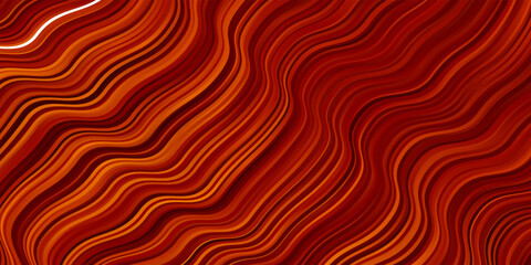 Light Orange vector texture with curves.