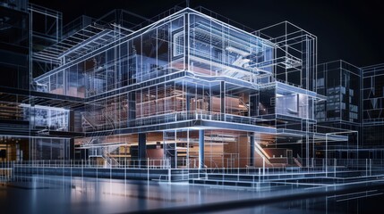 High-Tech Building Blueprint