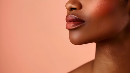 Captivating Close up of a Senior Woman s Shoulder in Neo Pop Aesthetic