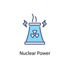 Fototapeta premium Nuclear Power vector icon