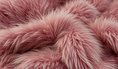 Fototapeta premium Soft and fluffy pink fur texture with a luxurious look