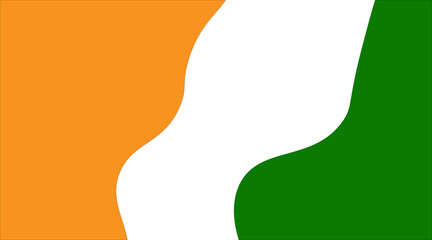 background orange white green waves