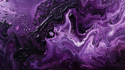 Obraz premium Abstract design in purple acrylic and black