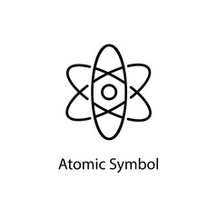 Atomic Symbol vector icon