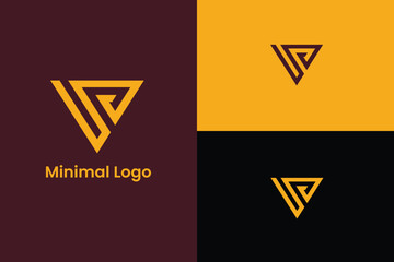 letter S triangle location pin pointer logo, letter C arrow gps logo, letter S C shield icon security logo