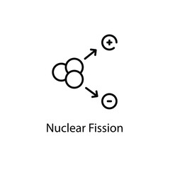 Nuclear Fission vector icon