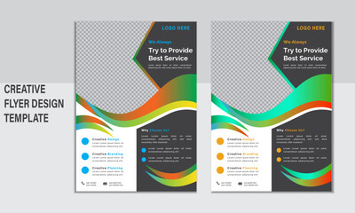 a bundle of 10 templates of a4 flyer template, modern template, Cover modern layout, Annual report, poster flyer in A4. More Color and modern design.