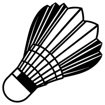 recommend clip art: The Force of the Swing Shuttlecock Crest Icon in Badminton
                    