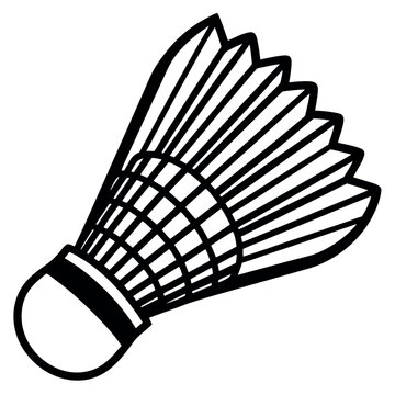 recommend clip art: The Force of the Swing Shuttlecock Crest Icon in Badminton
                    