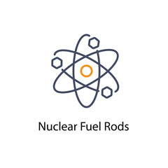 Nuclear Fuel Rods vector icon