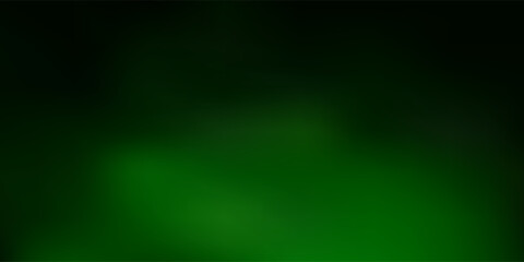 Dark green vector gradient blur backdrop.