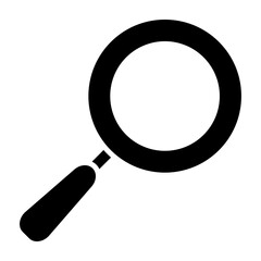 Magnifying Glass Glyph Icon