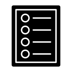 Table Of Content Glyph Icon