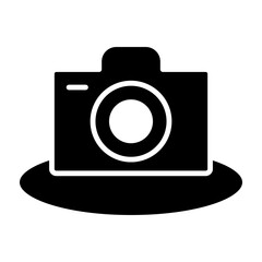 Vr Camera Glyph Icon