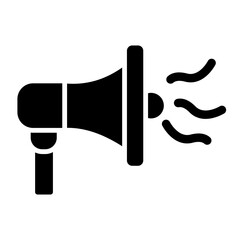 Noise Pollution Glyph Icon