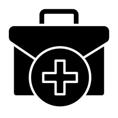 Firs Aid Kit Glyph Icon