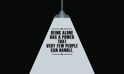 inspirational and motivational vector quotes about loneliness