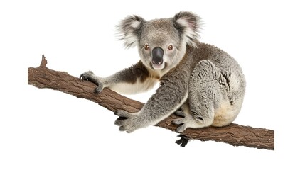 Koala Bear Sitting on a Branch.