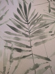 background with leaves、緑、葉