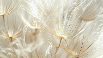 Crédence en verre imprimé Macro photo of a large white dandelion. depth of field of flowers Abstract nature background